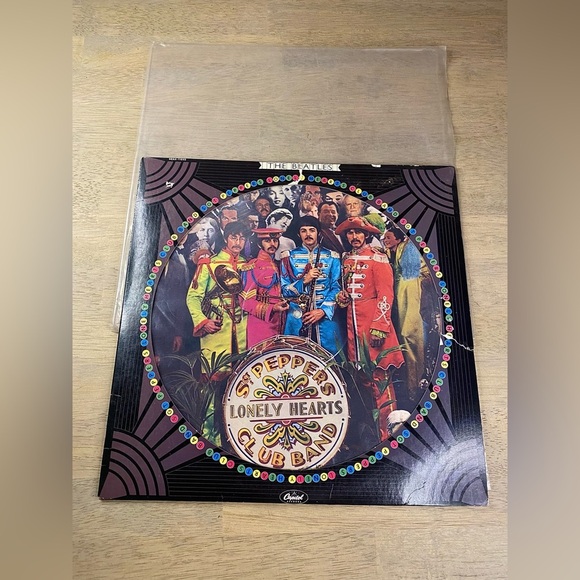 RARE Beatles Sgt. Peppers Lonely Hearts Club Band Vinyl LP Ltd Pic Ed Disc - Picture 2 of 9